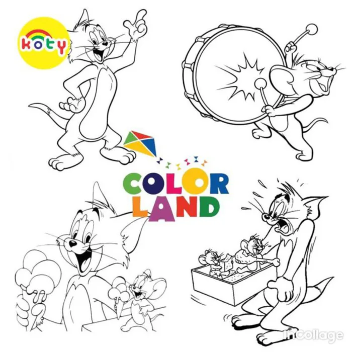 Tranh Tô Màu Tom and Jerry - Bộ 20 Tờ Tranh Tô Màu A4 A5 Dành Cho Màu Sáp,  Màu Chì - TRANH TÔ MÀU KOTY | Lazada Việt Nam