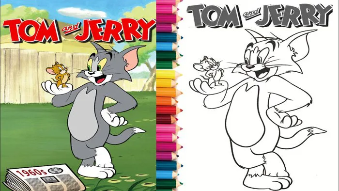 Tô màu Tom và Jerry - Tom and Jerry Coloring || How to Color Tom and Jerry  Coloring