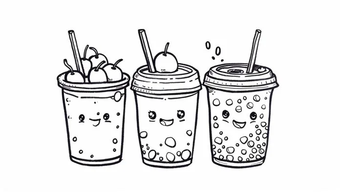 55 tranh tô màu Trà Sữa - Tải Xuống Vui Nhộn