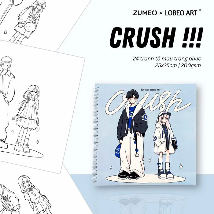Sổ tô màu trang phục Crush - ZumeoxLobeo