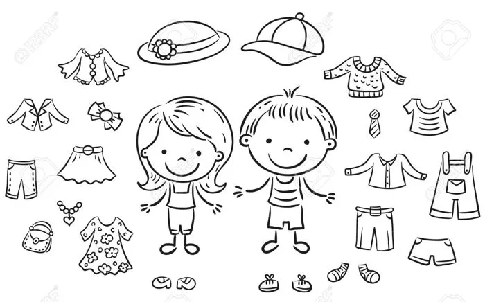 Tranh tô màu quần áo mùa hè – Jadiny Tranh tô màu quần áo mùa hè – Jadiny