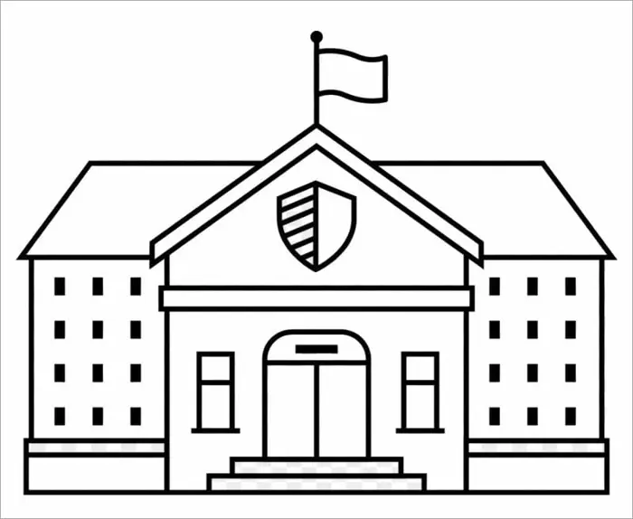 Bộ sưu tập tranh tô màu trường học giúp bé học tốt hơn Bộ sưu tập tranh tô màu trường học giúp bé học tốt hơn