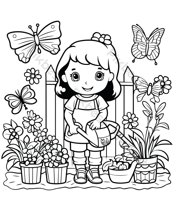 Tải miễn phí Tranh Tô Màu Vườn Hoa đẹp Công cụ đồ họa | EPS chuyên nghiệp -  Pikbest