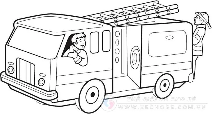 Tải bộ tranh tô màu xe ô tô cảnh sát đẹp nhất hiện nay