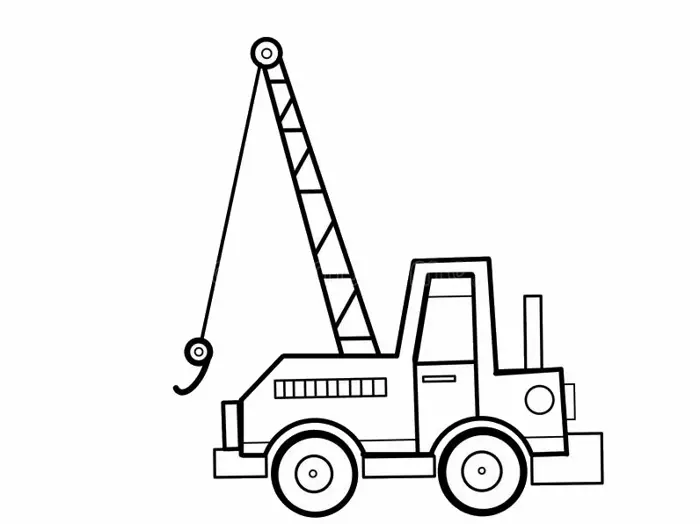 Bộ tranh tô màu xe cần cẩu ngộ nghĩnh cho bé trai thỏa sức sáng tạo
