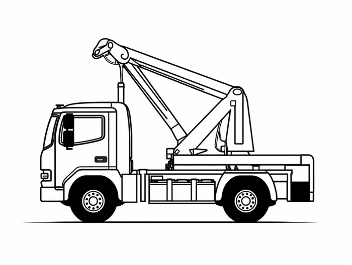 Bộ tranh tô màu xe cẩu độc đáo cho trẻ thỏa sức khám phá
