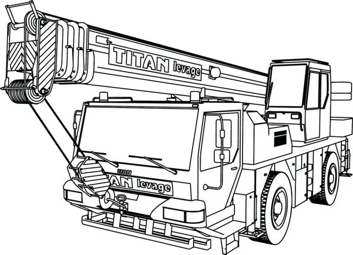 Tuyển tập các bức tranh tô màu cần cẩu cho bé tô màu - Chia sẻ kiến thức  mỗi ngày