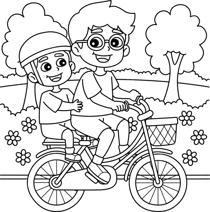 Hình ảnh Vẽ Tranh Tô Màu Chuyến đi Xe đạp Của Cha Và Con Trai Vectơ PNG ,  Vẽ Chiếc Nhẫn, Vẽ Xe đạp, Vẽ Màu minh họa trên Pngtree, Nhuận bút