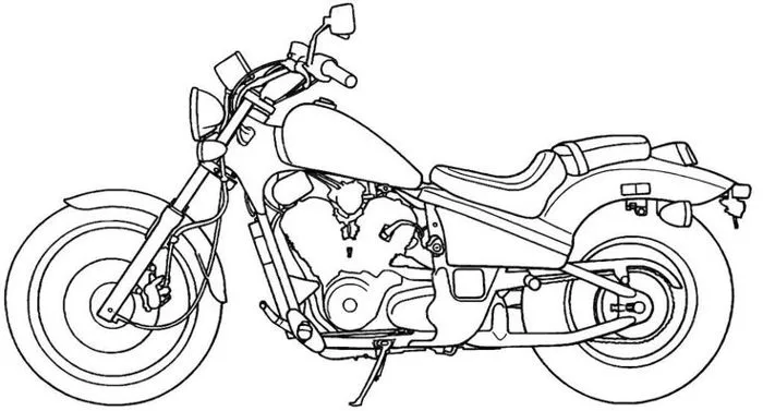 Free Printable Motorcycle Coloring Pages | Trang tô màu, Màu sắc, Nghệ thuật