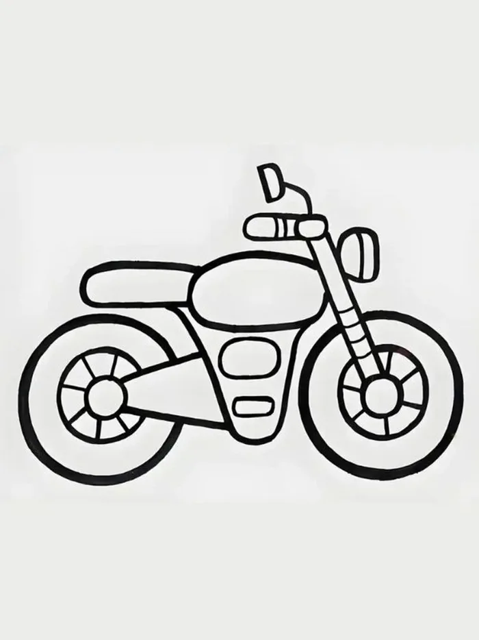 100+ Tranh tô màu xe máy cho bé đẹp, tải miễn phí, sắc nét