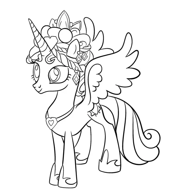 Tranh tô màu My Little Pony đáng yêu cho giờ học tô màu