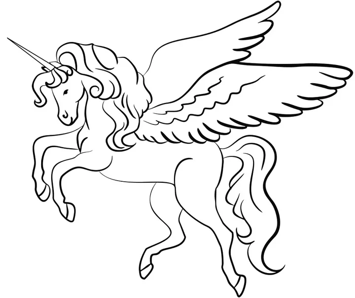 Tải trọn bộ Tranh Tô Màu Unicorn, Con Kỳ Lân cho bé tập tô - Hoài An Shop