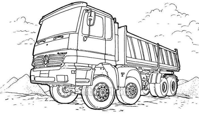 145+ Tranh tô màu xe tải ngộ ngĩnh dễ tải dễ in Update 2026