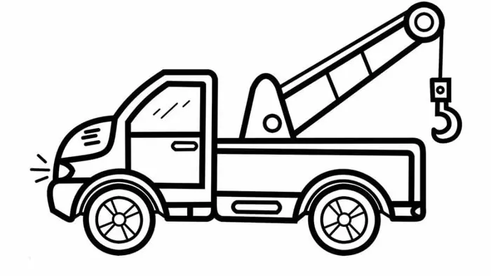Bộ sưu tập tranh tô màu xe tải đa dạng cho bé tập tô