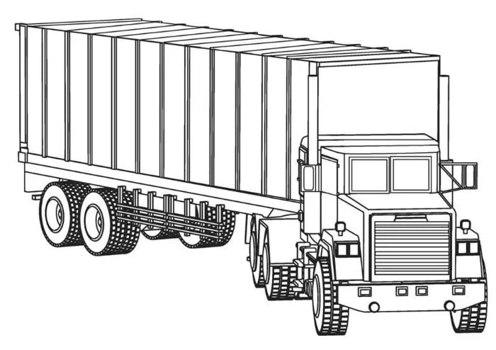 Tranh tô màu xe tải: Giúp bé vừa học vừa sáng tạo mỗi ngày