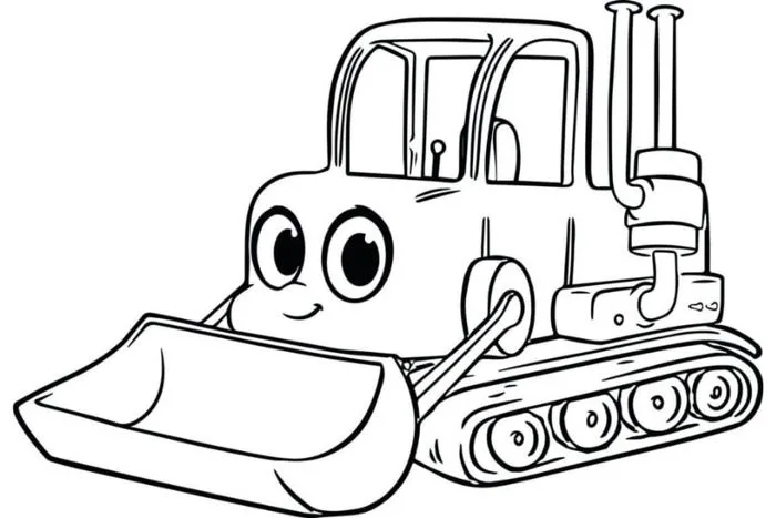 Khám phá bộ tranh tô màu máy xúc - Kích thích sáng tạo và tư duy