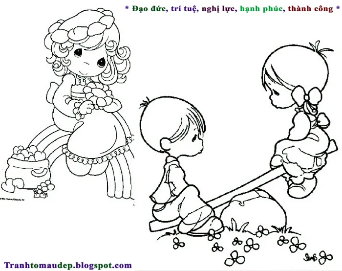 Tranh Tô Màu Đẹp Cho Bé: tháng 3 2016
