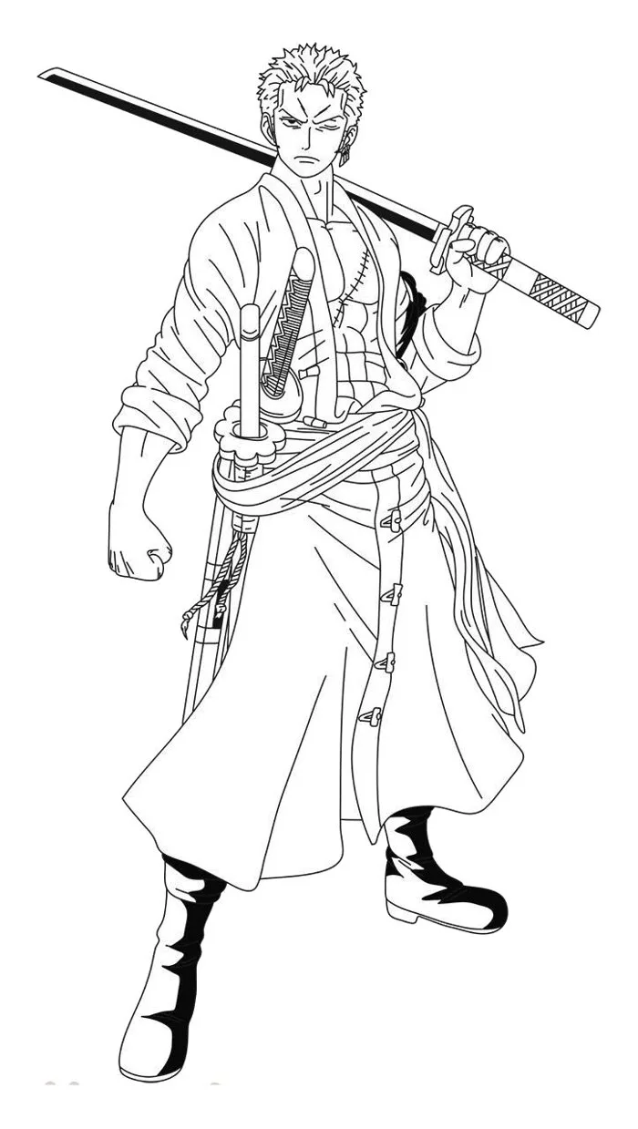 Tranh tô màu One Piece