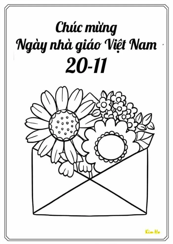 TRANH TÔ MÀU 20/11