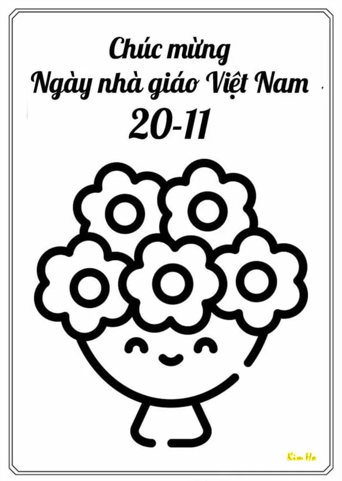 TRANH TÔ MÀU 20/11